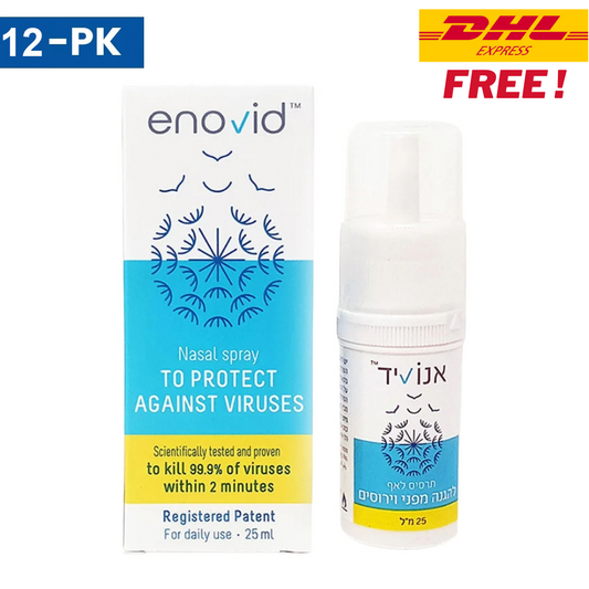 12-PACK Enovid SaNOtize Nitric Oxide Nasal Spray (NONS)