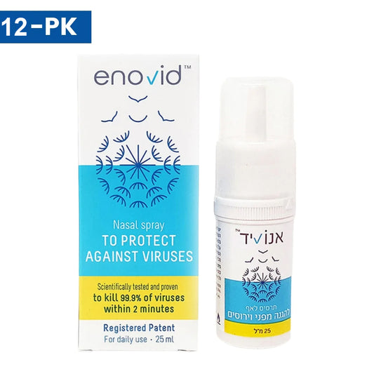 12-PACK Enovid SaNOtize Nitric Oxide Nasal Spray (NONS)