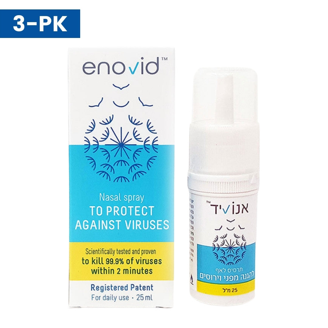 3-PACK Enovid SaNOtize Nitric Oxide Nasal Spray (NONS)